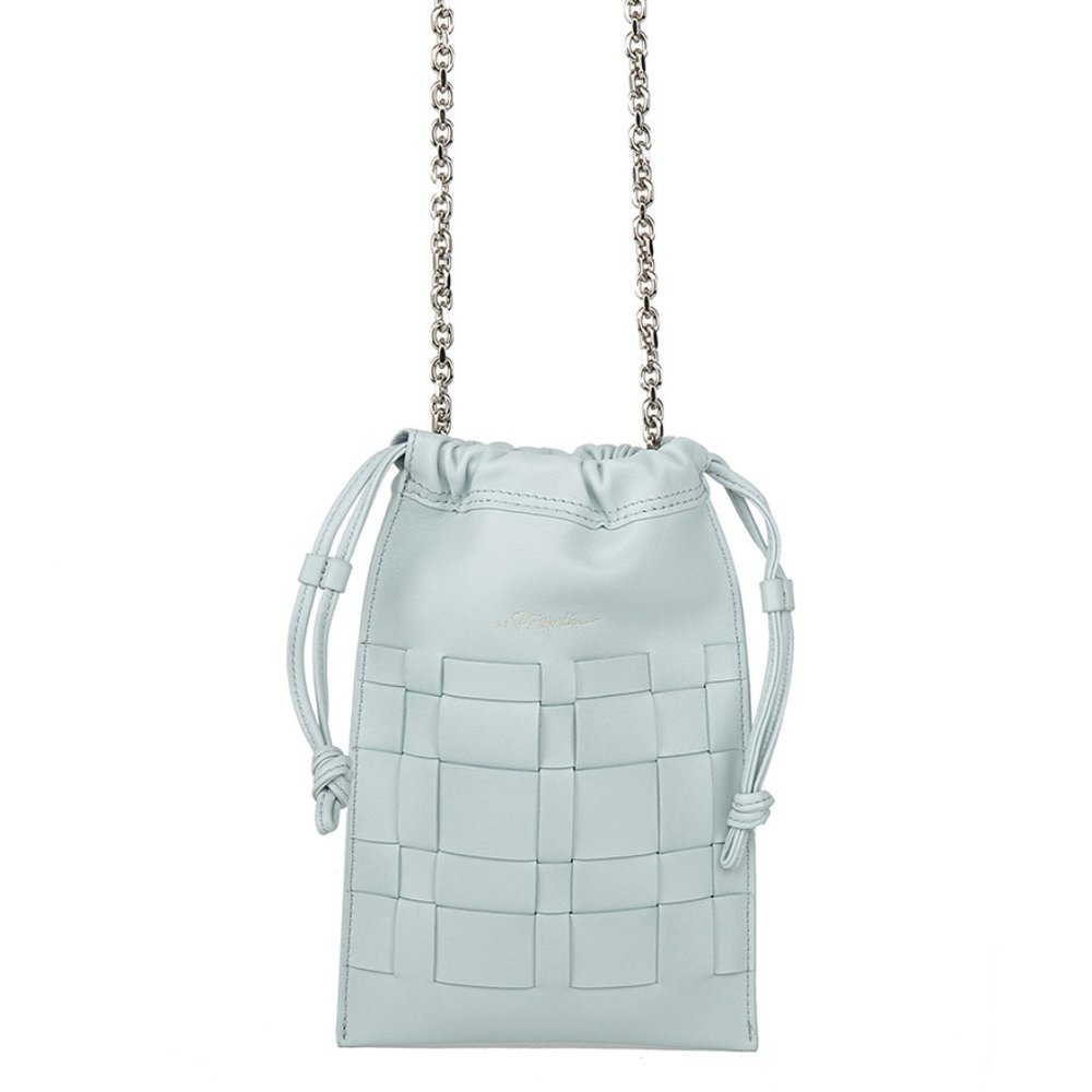 Phillip Lim Mini Odita Slim Shoulder Pouch Vapor Blue Lambskin Women's Handbag